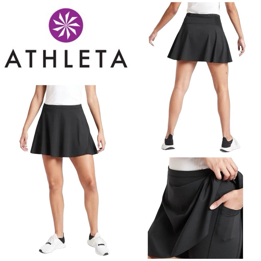 Athleta Black Match Point Skort
